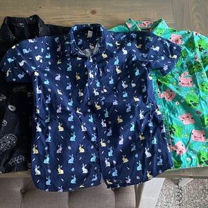 Easter Bunny Print Button Down Shirt, Star Wars & Minecraft too!!